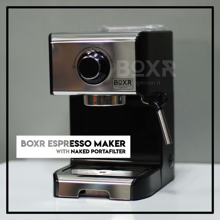 

DISKON - (BISA COD) BOXR Espresso Maker Mesin Kopi Espresso Machine Cappuccino Latte Art - Hitam