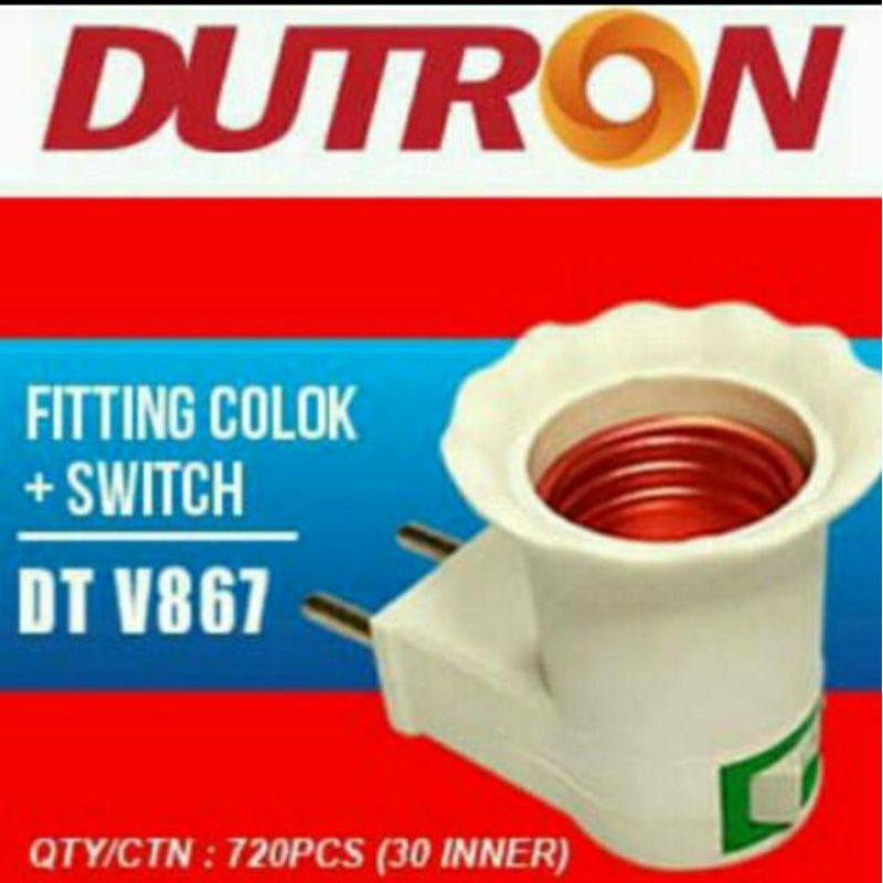 Fiting colok on off / fiting colok saklar e27 / fiting colok switch