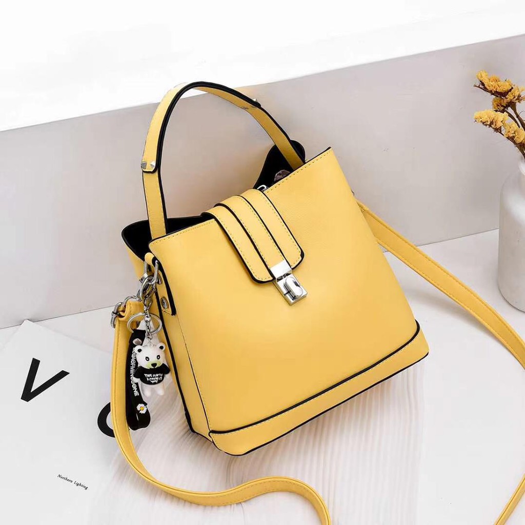 BJ15235 - BLACK/BLUE/KHAKI/RED/YELLOW/ORANGE/WHITE - TAS HANDBAG SLEMPANG TAS WANITA FASHION IMPORT MODIS ELEGAN TERMURAH TERLARIS TERBARU BAGSTORE JAKARTA TAS BATAM CR7489 ELJ5235 LT1231 BQ2978 JT18790