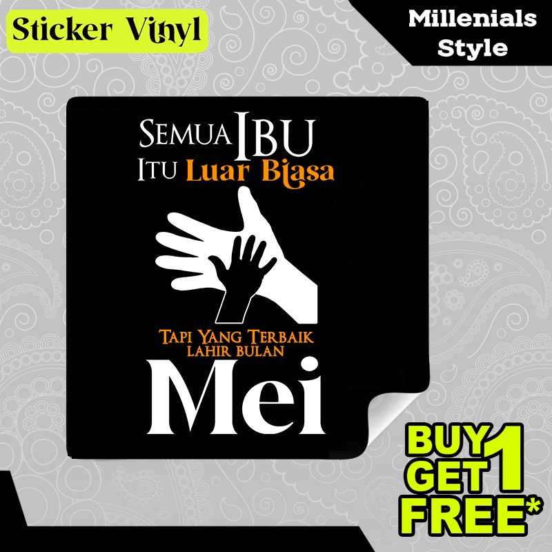 

Stiker Sticker Semua Ibu Luar Biasa Lahir Bulan Mei Tulisan Kalimat Keren dan Inspiratif Aesthetic Bahan Vinyl Satuan Anti Air