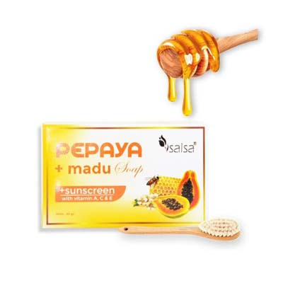 [BPOM] SALSA SABUN PEPAYA MADU 80Gr SABUN PENCERAH &amp; PEMUTIH