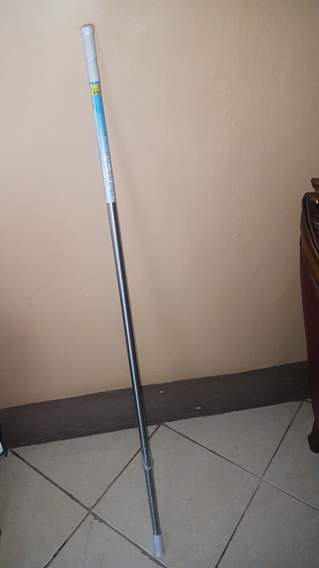 Tiang Tirai Stainless Lurus Tanpa Sekrup 140cm - 260cm