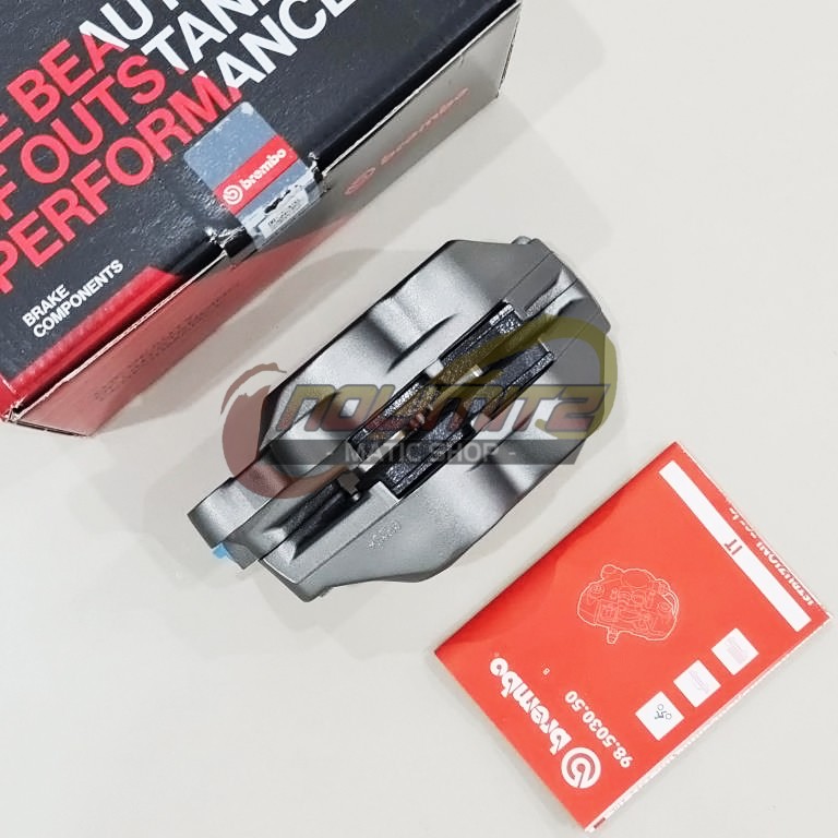 Kaliper Caliper ORI Brembo 4 Piston 1 Pin Grey Kiri PCX ADV Vespa Vario Beat Scoopy