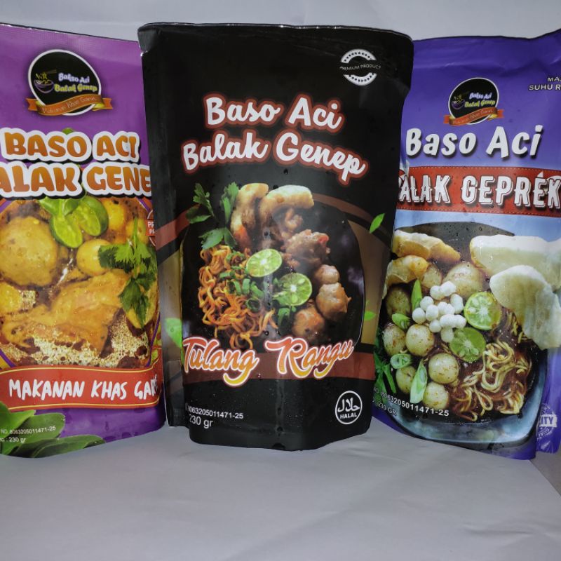 

Baso Aci Balak Genep Tulang Rangu Balak Geprek Balak Genep 230g