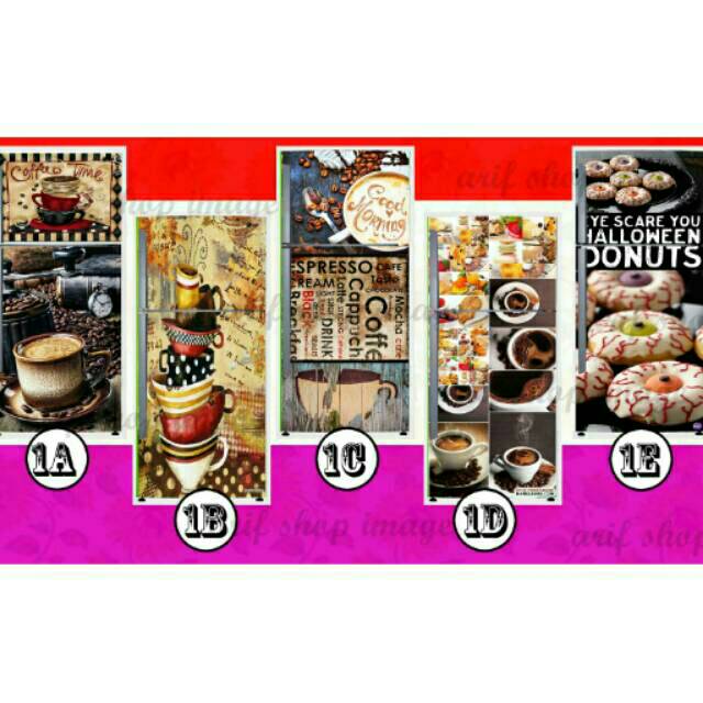 Sticker kulkas 2 pintu