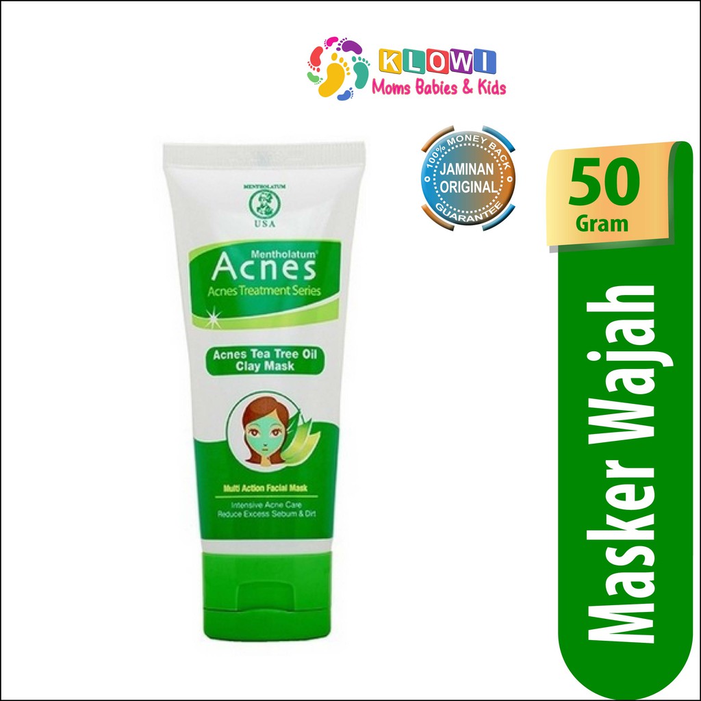 Acnes Tea Tree Oil Clay Mask 50g Acne Face Mask Masker Wajah Masker Jerawat Acne Care Indonesia