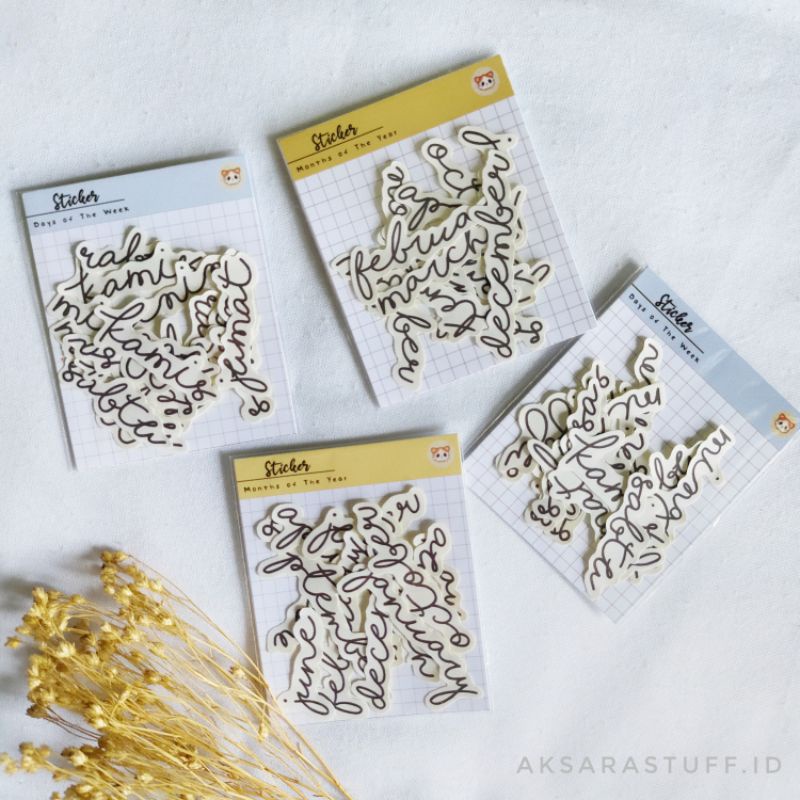 

STICKER DAYS & MONTHS DECO/JOURNALING