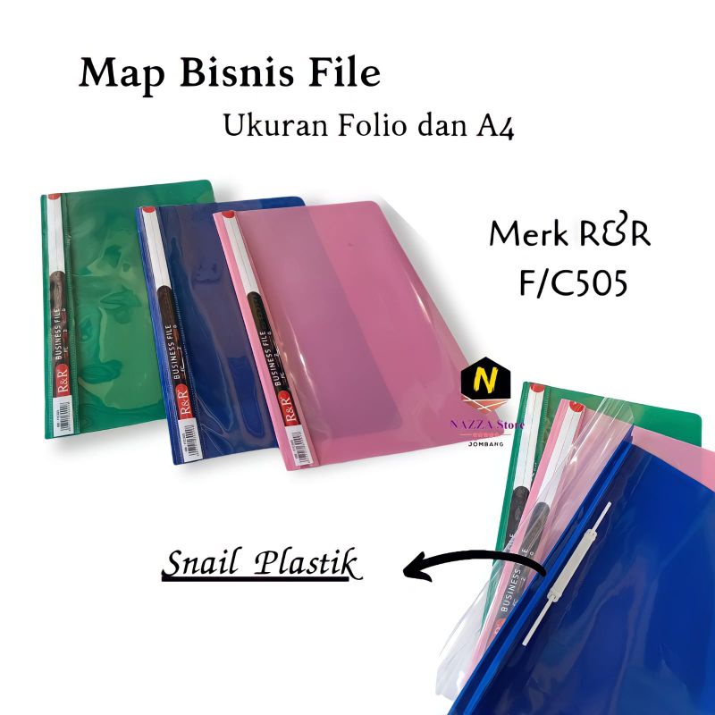 

R&R Map Bussines File Map Snail Plastik 1 pcs