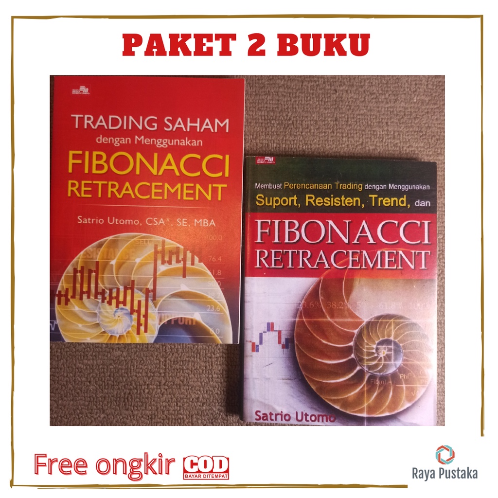 Jual [paket 2 Buku] Trading Saham Dengan Menggunakan Fibonacci