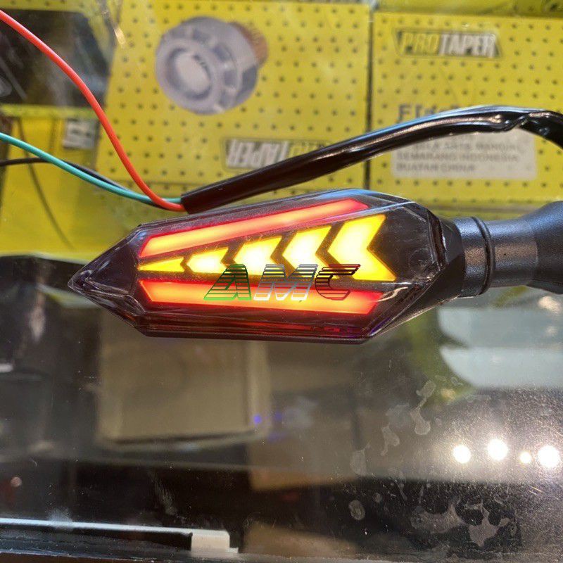 SEN RUNNING LED PANAH ASMARALAMPU SEN LED VARIASI CB/CBR VARIO125/150 ADV150 1set(kiri kanan) UNIVERSAL