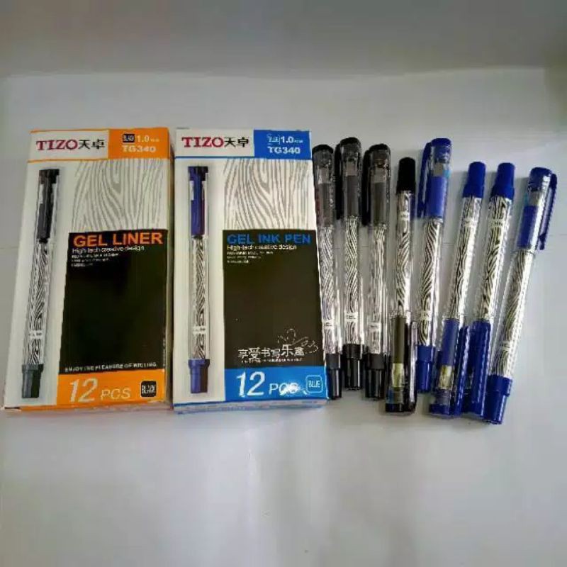 

pulpen gell tizo tg 340 hitam dan biru / sign pen