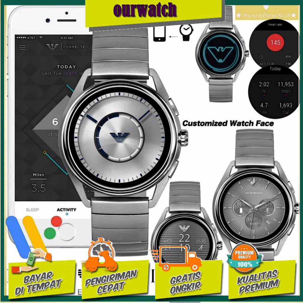 JAM TANGAN PRIA EMPORIO ARMANI SMARTWATCH 2 ORIGINAL