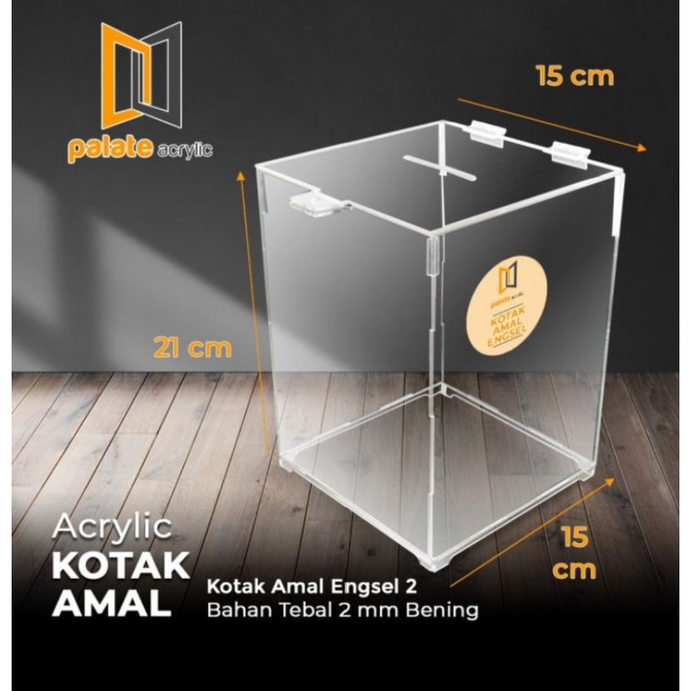 Akrilik Kotak Amal / Acrylic / Akrilik Box / Kotak Amal / Kotak Saran
