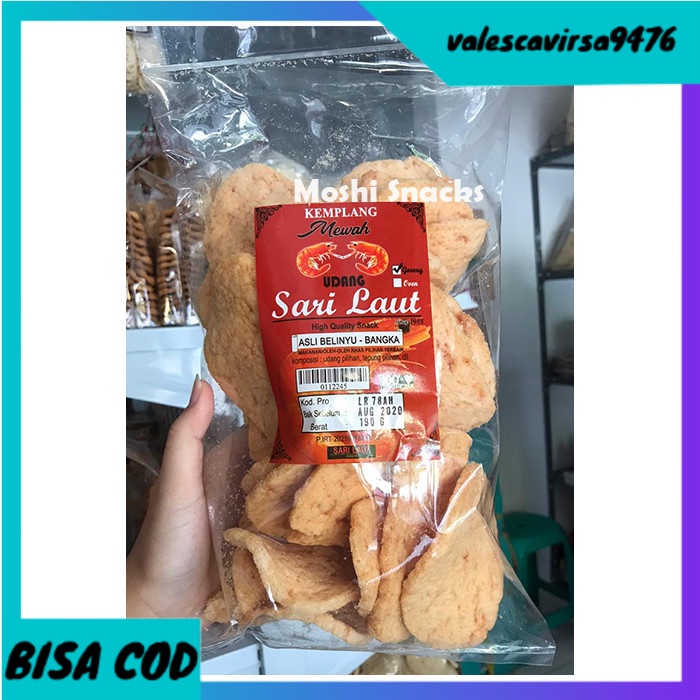 

⭐BISA COD⭐ Kemplang Goreng Udang Mewah Sari Laut Asli Bangka / Kerupuk Bangka