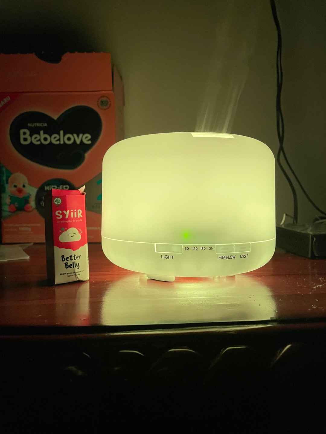 Diffuser Nafasena Essential Oil 300 Ml Colorful Led Light