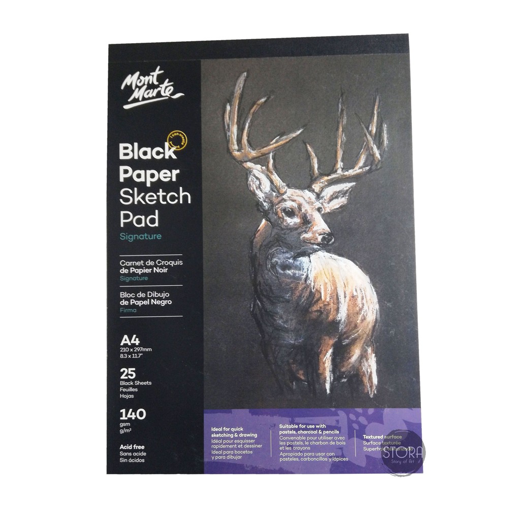 

Mont Marte Black Paper Sketch Pad - A4