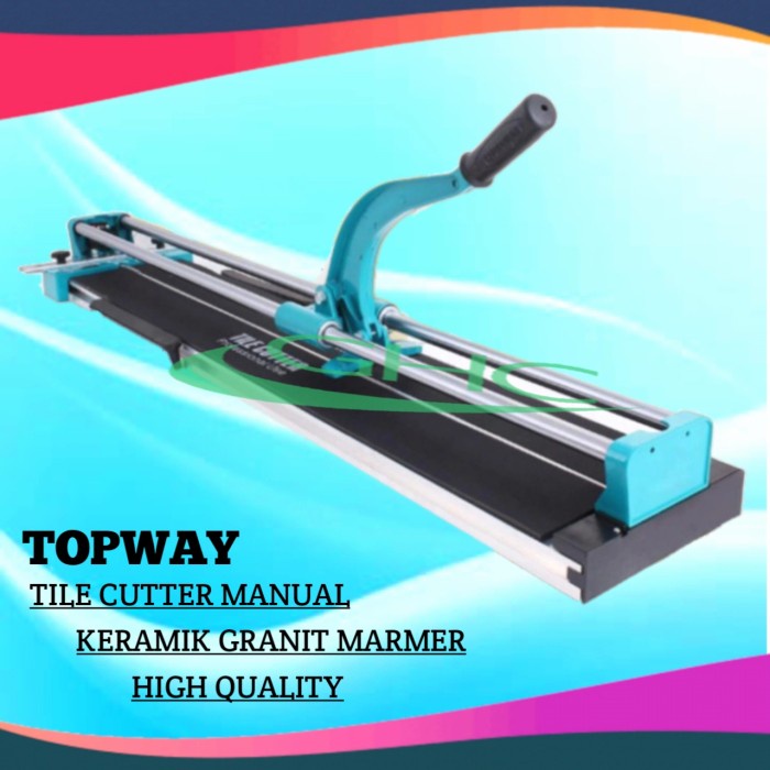 Coupe-Carreaux Manuel TopWay 1000 Mm – Coupe Précise Jusqu'à 1000 Mm Et 15 Mm D'Épaisseur Avec Laser Et Roue Titane