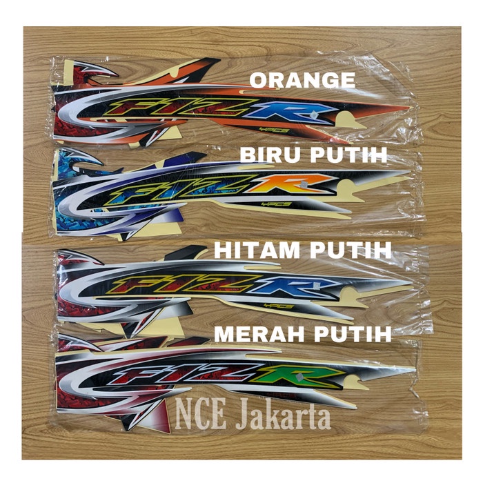 STIKER STRIPING F1ZR 2004 2005 - Hitam