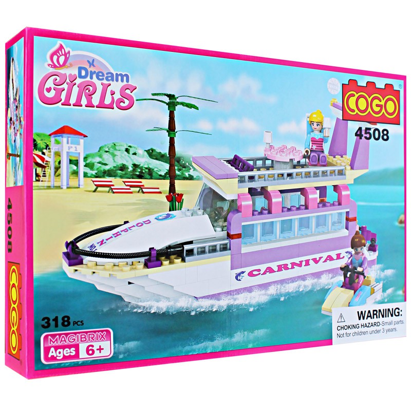 BRICK COGO 4508 DREAM GIRL YACHT MAINAN ANAK COGO 4508 KAPAL PESIAR