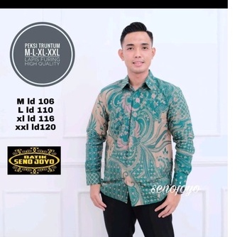 BATIK PRIA HIJAU TOSCA TERBARU 2022 S M L XL XXL BAJU kemeja batik pria lengan PENDEK PREMIUM SENO