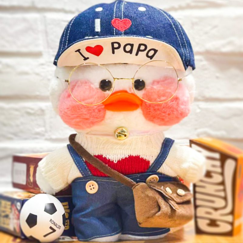 【Stock!】Boneka bebek lalafanfan cafe mimi duck Plush Toys Stuffed Doll