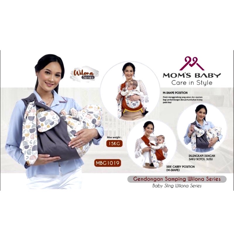 Moms Baby Gendongan Samping Wilona/ Aurora series MBG1019/1022