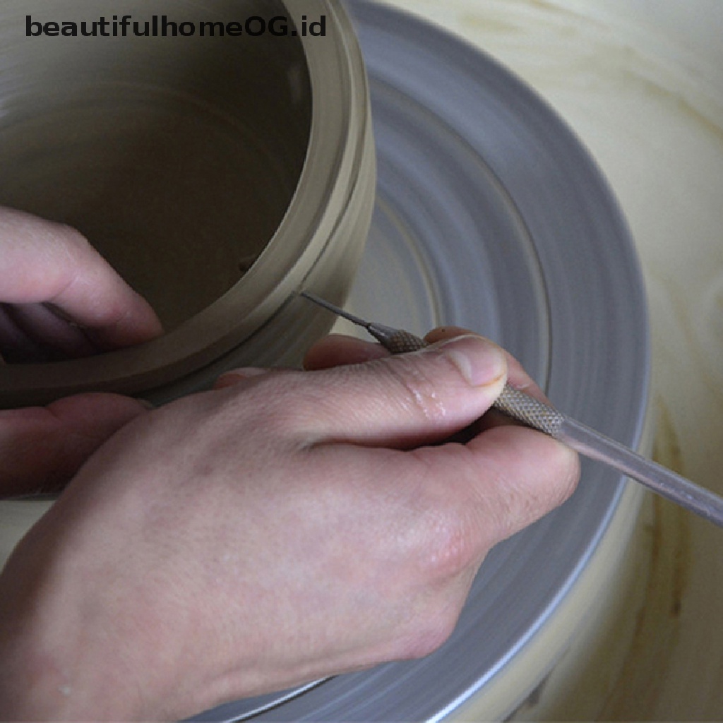 Set Alat Pahat Tanah Liat Tekstur Bulu 7 Pin