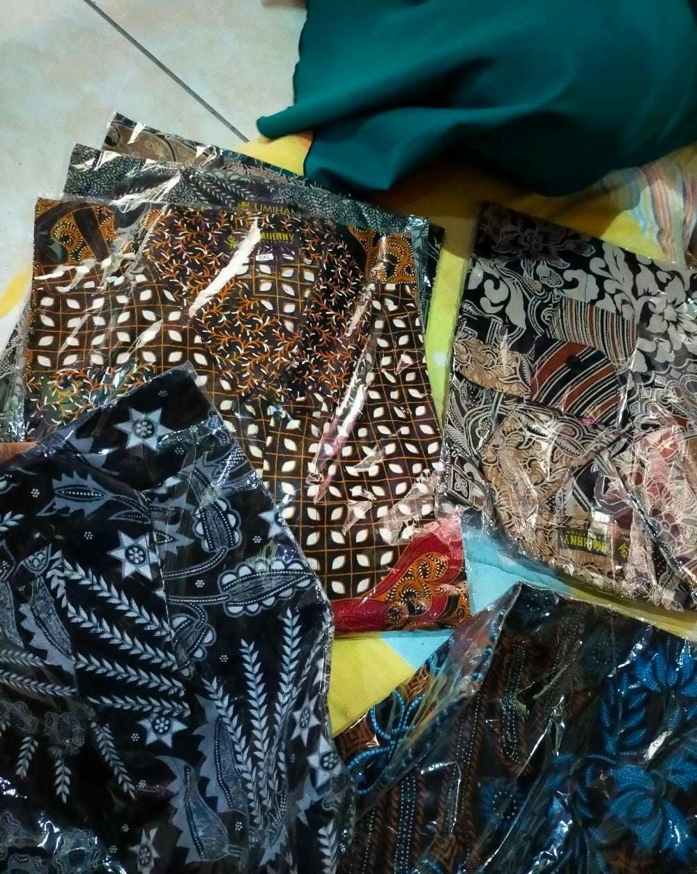 Batik Pria Motif Hem Lawasan Coklat M L Xl (original) Katun Tidak Cod Murah Solo Ori