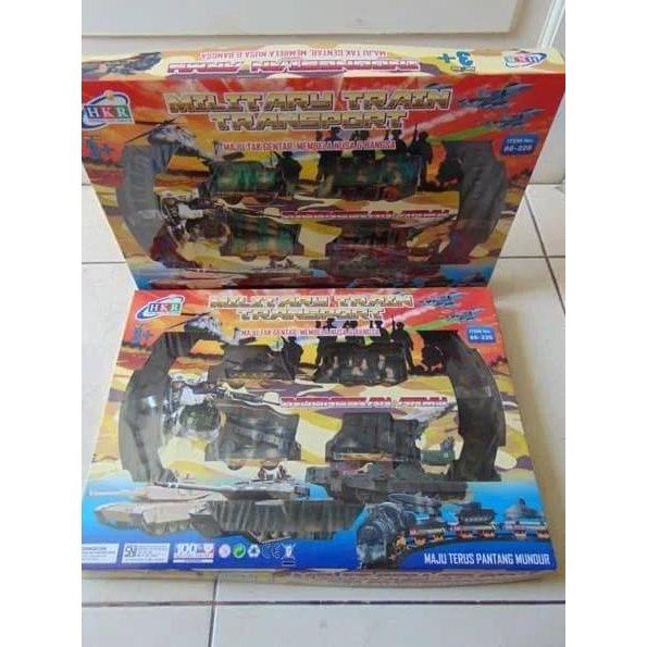 MWN.TOYS Mainan Kereta Api Military Train Transport No.66-226