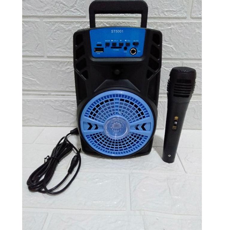 Speaker Bluetooth Speaker karaoke  mic ST 5001 5X4