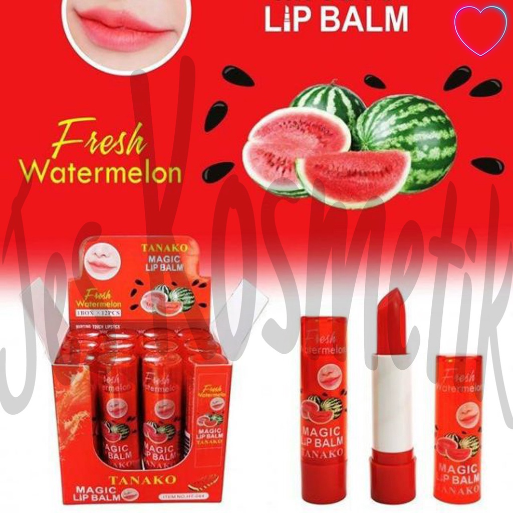 [LUSINAN] Tanako Magic Lip Balm Honey Milk / Grapefruit / Fresh Watermelon / Tomato Lip Pink / Grosir Kosmetik