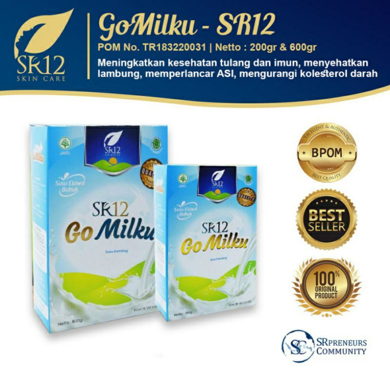 

GOMILKU GO MILKU SR12 Susu Kambing Etawa Plus Herbal Goat Milk Original Grosir dan Eceran