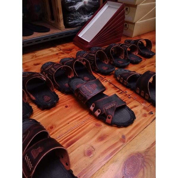 Sandal Pria Sendal Pria Sandal Cowok Sandal Kulit Pria Original Sapi Asli Berkuslitas Casual Murah