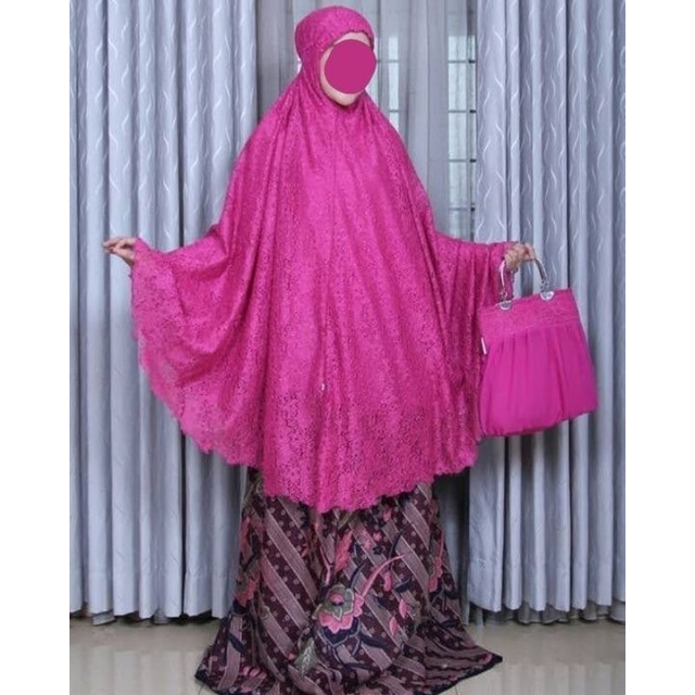 Brokat glitter kombinasi batik MGB bigsale diskon 50% fashion hijab muslimah