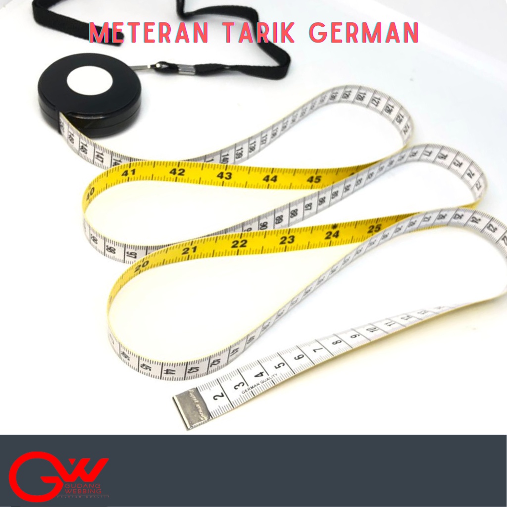 Roll Meteran otomatis | Meteran kain 150cm | Meteran Tarik German