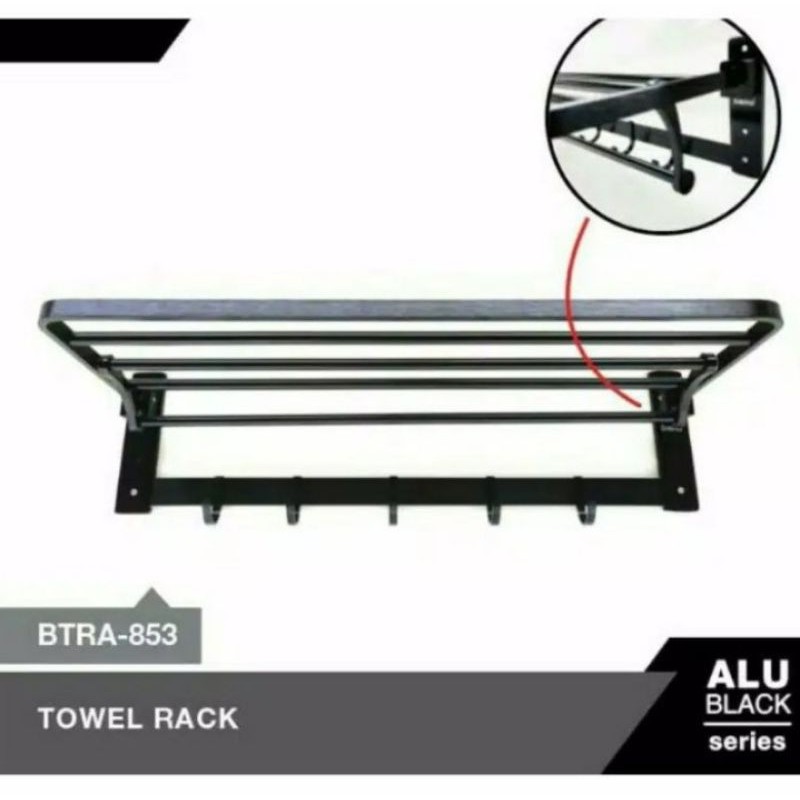 Rak handuk stainless sus 304 Lipat / Gantungan handuk stainless 304