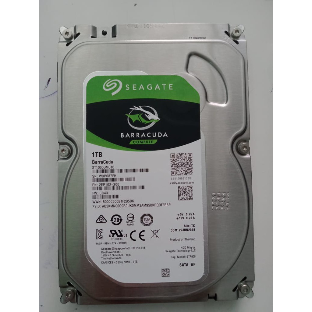 Hardisk PC SEAGATE 1Tb 3.5 HDD GARANSI 1TAHUN