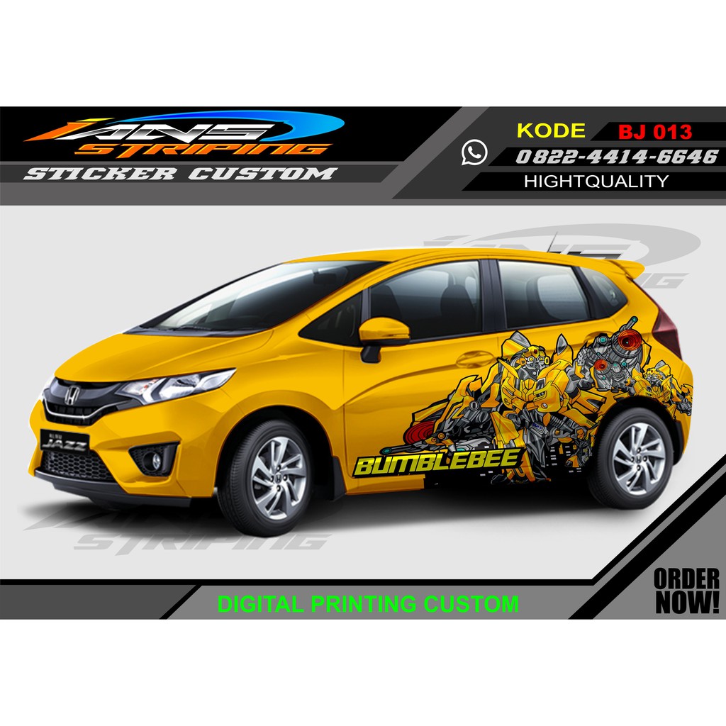 VARIASI STICKER HONDA JAZZ TRANSFORMER