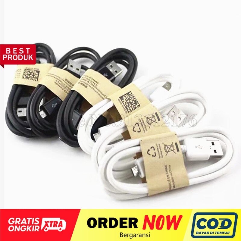 Kabel data charger micro usb samsung s4 android universal handphone hp cable 1 meter - dinno.id