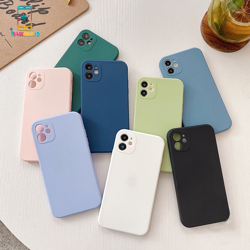 SOFTCASE MACARON PELINDUNG KAMERA  IPHONE 6 6+ 7 7+ X XS XR 11 12 13 MINI PLUS PRO MAX IC1015