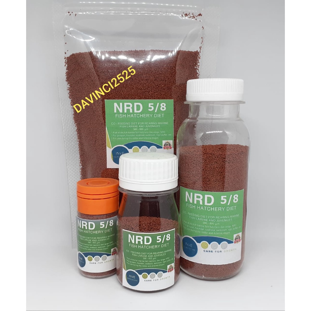 Pelet NRD 5/8 Pelet NRD 500 800  Pelet Ikan NRD 10gr 20gr 50gr 100gr Netto / Pakan ikan Burayak ikan