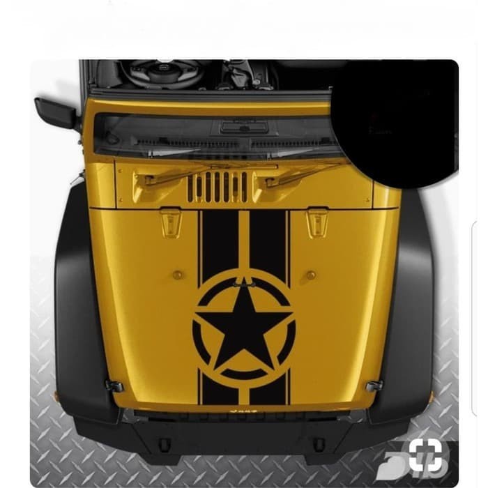 CUTTING STICKER STIKER MOBIL LIST KAP MESIN JEEP KATANA