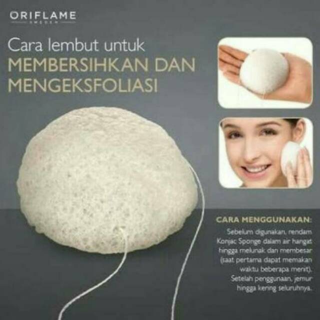 Konjac sponge - konjac pembersih muka - muka bersih
