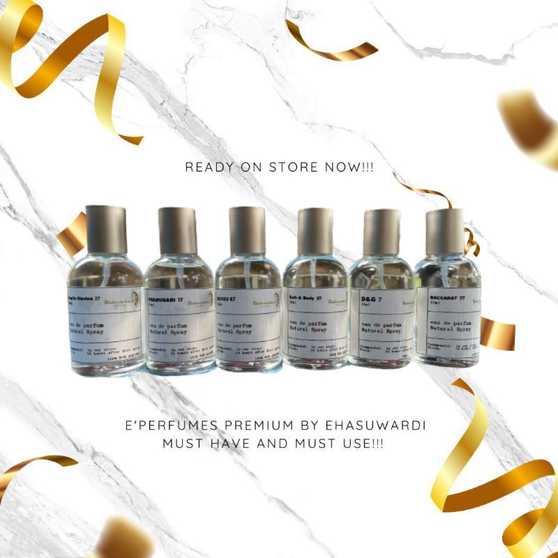 E'PERFUMES WITH EHABEAUTYSKIN ORIGINAL 100% KEMASAN TERBARU PRAFUM PREMIUM, PARFUM WANGI TAHAN LAMA