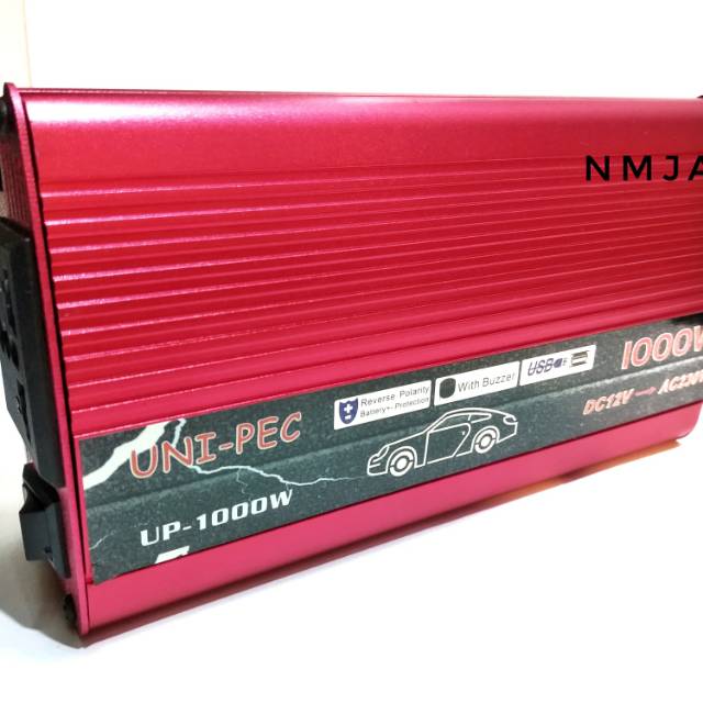 Power Inverter 1000watt DC 12V to AC 220V Usb DC 5V 1A