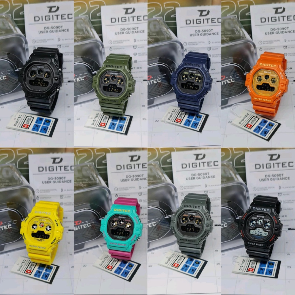 PENGIRIMAN INSTANT - GROSIR JAM TANGAN PRIA DIGITAL DIGITEC MDG 5092 / MDG-5092 / MDG5092 ORIGINAL