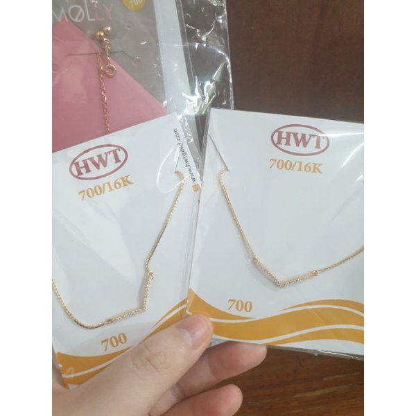 gelang serut listring besar jumbo emas asli 700 70% 22 tua