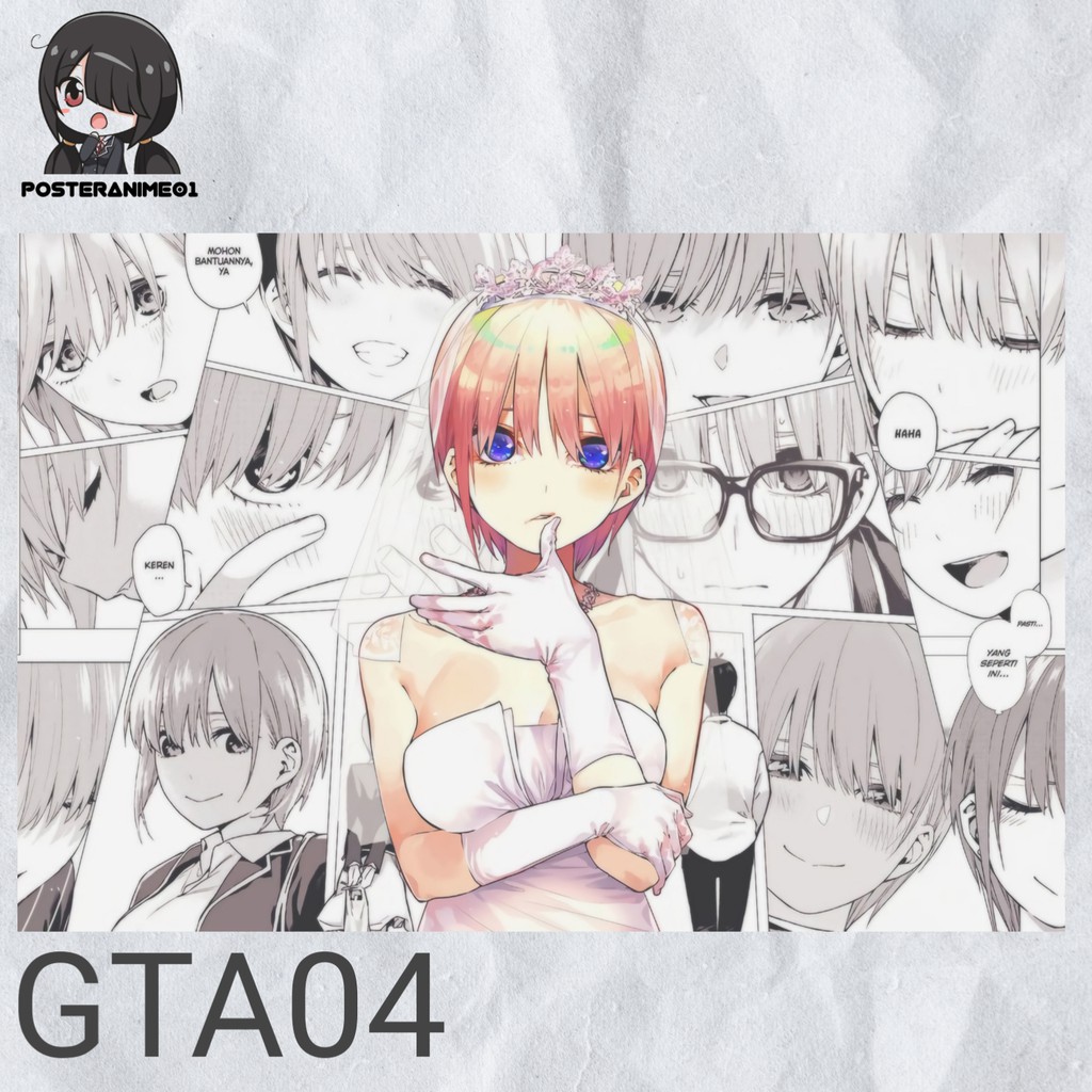 Poster Anime Gotoubun no Hanayome #1 | Poster Gotoubun no Hanayome  | The Quintessential Quintuplets-GTA04