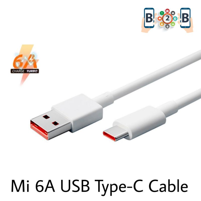 Mijia 6A Type C Cable Turbo Charge / Mi USB Type-C Fast Charging Kabel Data USB-A to USB-C