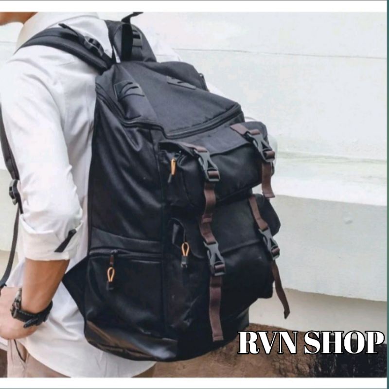 TAS PRIA RANSEL WATERPROOF ANTI AIR WARNA HITAM